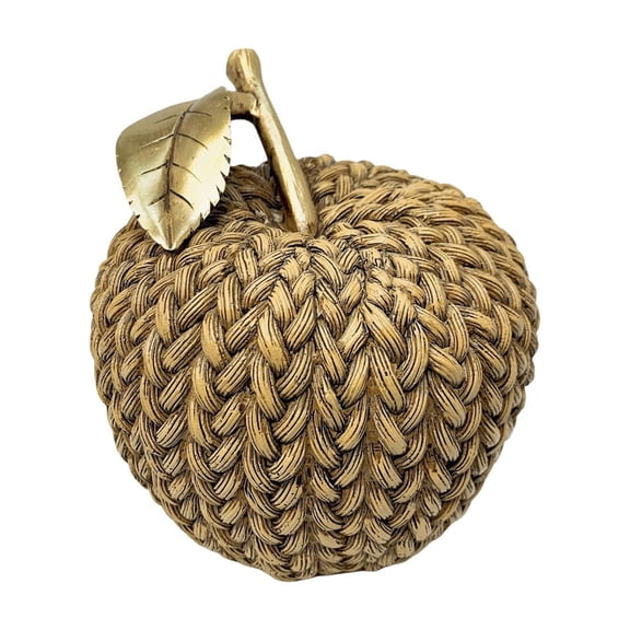 Christmas Simulation Rattan Fruit Ornament – Resin Apple Decoration for Holiday Table, Home & Shopping Mall Display, Elegant Christmas Centerpiece Gift
