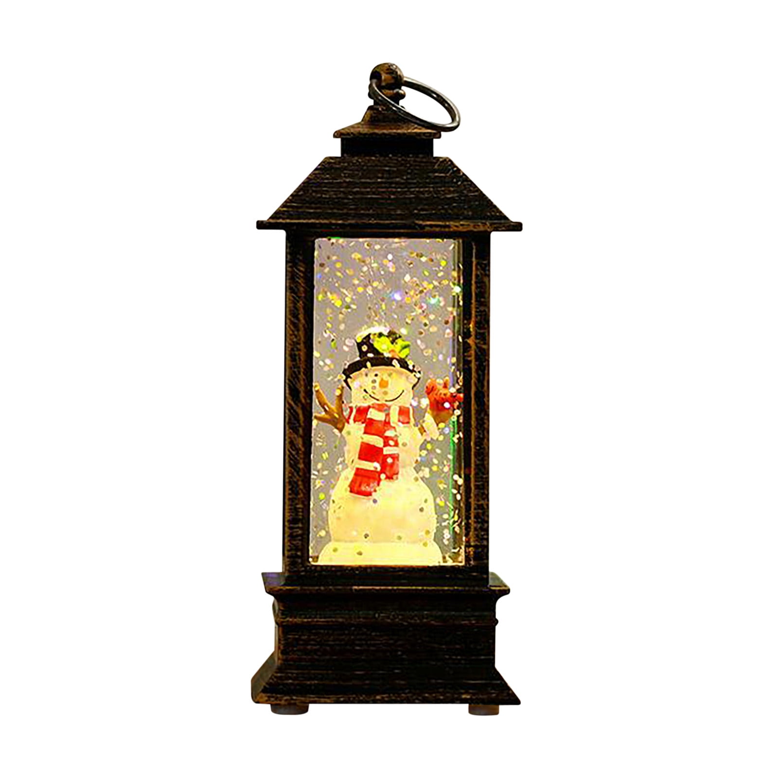 Christmas Simulation Small Oil Lamp Square Wind Lantern Scene