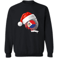 thumbnail image 1 of Christmas Sint Maarten Flag With Santa Hat Sint Maartener Root Proud Souvenir Crewneck Pullover Sweatshirt, 1 of 3
