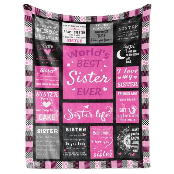 Christmas Sisters Gifts from Sister, Sister Gifts Blankets ", Best Sister Ever Gifts, Xmas Gifts for Sister, Sister Birthday Gift, Sister Gift Ideas, Sister Wedding Gift Blanket for New Year(30"x40")