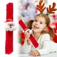 thumbnail image 1 of Christmas Slap Bracelets,1PCS Christmas Snap Bracelet Party Favors Xmas Slap Bands Include Santa Claus Snowman Reindeer Bear Xmas Decorations,Bulk Christmas Gifts(A), 1 of 9