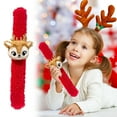 thumbnail image 1 of Christmas Slap Bracelets,1PCS Christmas Snap Bracelet Party Favors Xmas Slap Bands Include Santa Claus Snowman Reindeer Bear Xmas Decorations,Bulk Christmas Gifts(B), 1 of 9