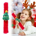 thumbnail image 1 of Christmas Slap Bracelets,1PCS Christmas Snap Bracelet Party Favors Xmas Slap Bands Include Santa Claus Snowman Reindeer Bear Xmas Decorations,Bulk Christmas Gifts(C), 1 of 9