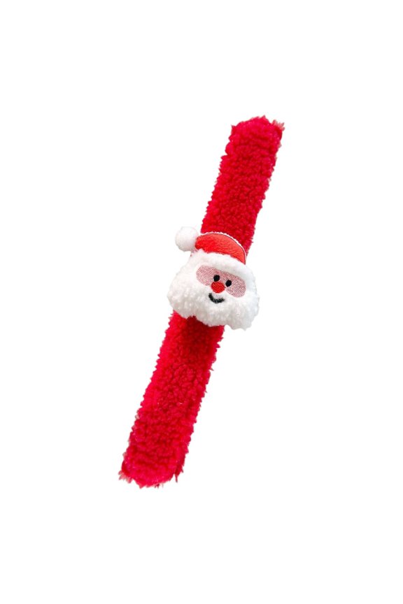Christmas Slap Bracelets Christmas Snap Bracelet Party Favors Xmas Slap Bands Include Santa Claus Snowman Reindeer Bear Xmas Decorations for Girls and Boys
