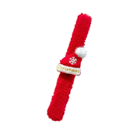 Christmas Slap Bracelets Snaps Santas Claus Party Favors Xmas Wrist Bands Decorations For Exchange Gifts Party Favors Birthday