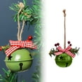 thumbnail image 1 of Christmas Sleigh Bells,Metal Jingle Bell with Cut-Out Star Christmas Tree Bell Ornaments,Hanging Bells Jingle Bells Cluster,Tree Bells on Jute Rope,Christmas Decor Ornaments(Green), 1 of 4