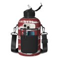 Christmas Sleigh Cabin Pattern 74oz Half Gallon Water Bottle with ...