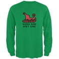 thumbnail image 1 of Christmas Sleigh Hair Don't Care Mens Long Sleeve T Shirt Irish Green SM, 1 of 1