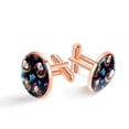 thumbnail image 1 of Christmas Sleigh Mens Cufflink Stainless Steel Elegant Design for Formal Attire Wedding Party Business Meeting Men's Cuff Links Cufflink, 1 of 6