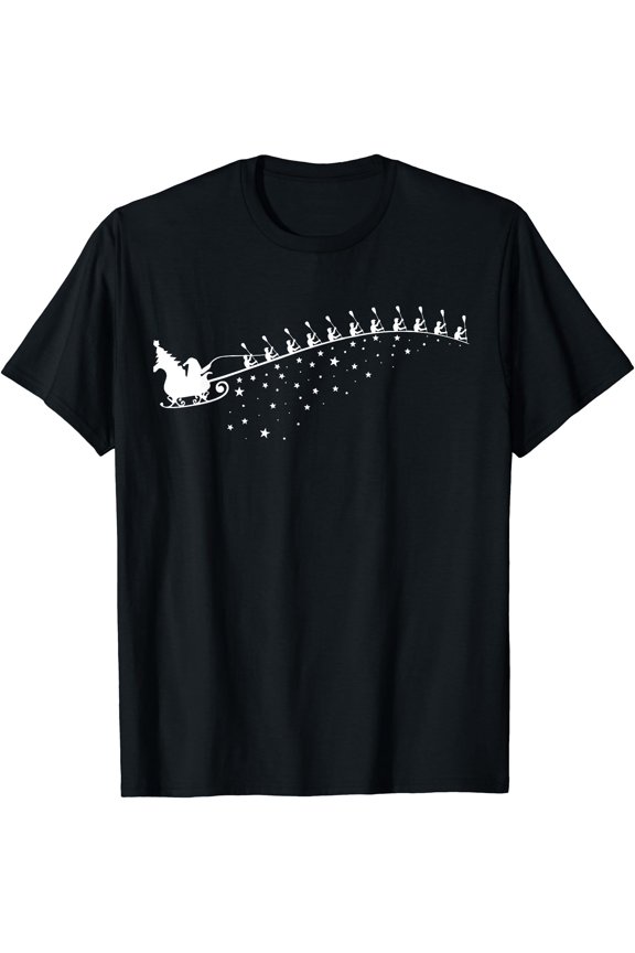 Christmas Sleigh Row Boat Coxswain Crew Rowing Team T-Shirt Unisex T-Shirt