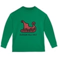 thumbnail image 1 of Christmas Sleigh Slay All Day Toddler Long Sleeve T Shirt Green 2T, 1 of 1
