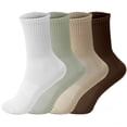 thumbnail image 1 of YOMYM Grip Pilates Socks for Women, Yoga Socks with Grip for Barre Workout Hospital Long Scrunch Slipper Socks, 1 of 10