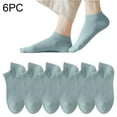 thumbnail image 1 of Christmas Slipper Socks for Women 6 Pairs Womens Socks Mesh Ventilation Non Slipping Liner Footies Thin Socks Lightweight Socks Blue One Size, 1 of 9