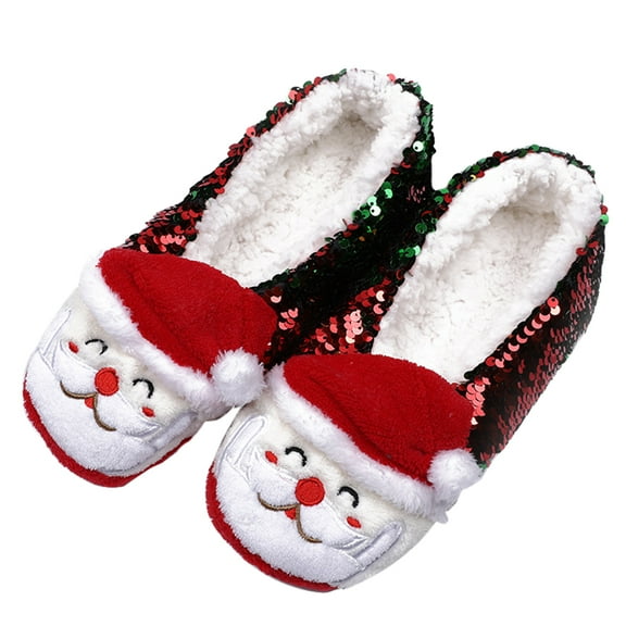 FRCOLOR 1 Pair Cozy Coral Fleece Slippers for Women and Men, Warm Indoor Footwear for Autumn and Winter Home Use