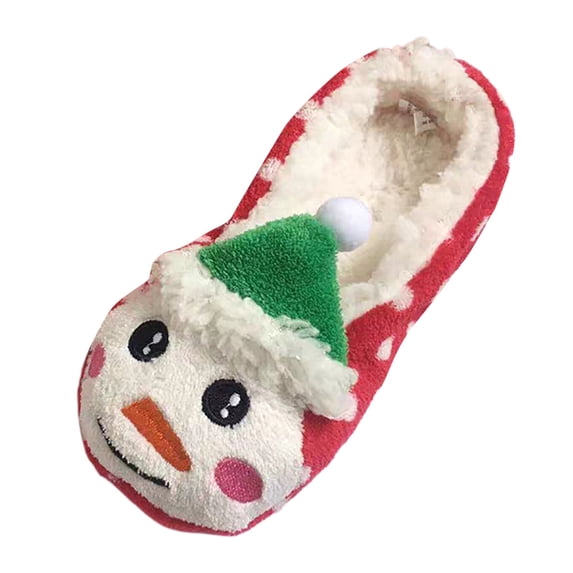 Christmas Slippers House Shoes for Women Fluffy Soft Cozy Bedroom Cartoon Plush Cute Slippers for Indoor Outdoor Use