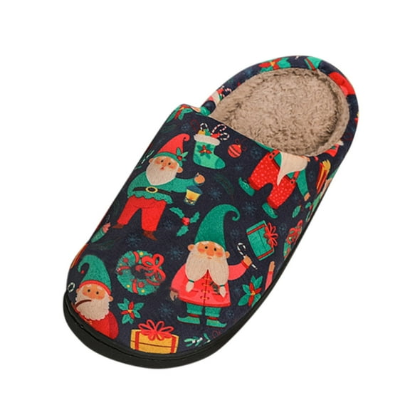 Christmas Slippers House Shoes for Women Fluffy Soft Cozy Bedroom Cartoon Plush Cute Slippers for Indoor Outdoor Use