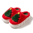 thumbnail image 1 of Christmas Slippers House Shoes for Women Fluffy Soft Cozy Bedroom Cartoon Plush Cute Slippers for Indoor Outdoor Use, 1 of 7