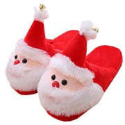 COXEER Christmas Slippers Santa Claus Funny Novelty House Slippers Winter Slippers