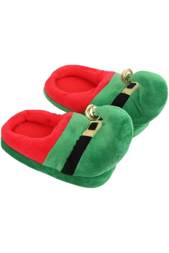 Christmas Slippers Santa Claus Slippers Elf Feet Slippers Winter Warm Cozy Slippers Plush Non Slip Slippers for