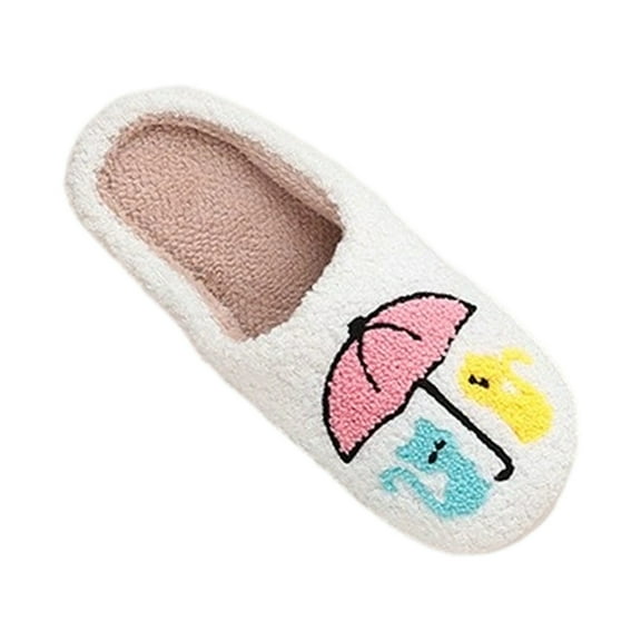 Christmas Slippers for Women Home Slippers Cute Pattern Strawberry Slippers Indoor Outdoor Plaid Shoes Warm Soft Bedroom Shoes Fuzzy Closed Toe Sandals Non House Bedroom Slippers