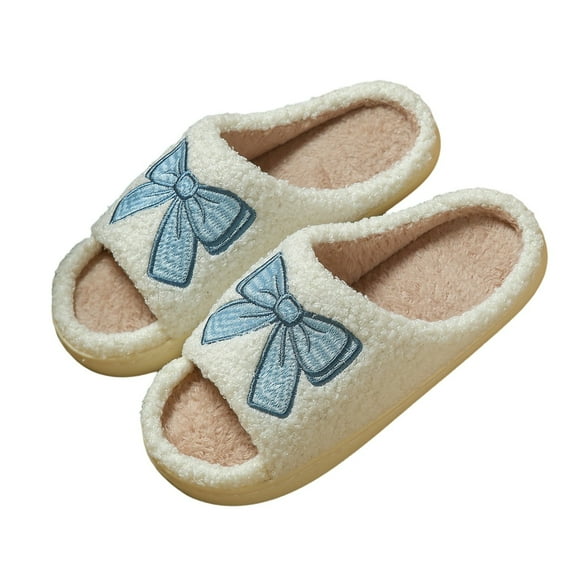 Christmas Slippers for Women Home Slippers Cute Pattern Strawberry Slippers Indoor Outdoor Plaid Shoes Warm Soft Bedroom Shoes Fuzzy Closed Toe Sandals Non House Bedroom Slippers
