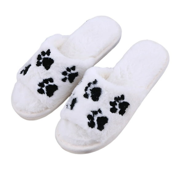 Christmas Slippers for Women Home Slippers Cute Pattern Strawberry Slippers Indoor Outdoor Plaid Shoes Warm Soft Bedroom Shoes Fuzzy Closed Toe Sandals Non House Bedroom Slippers