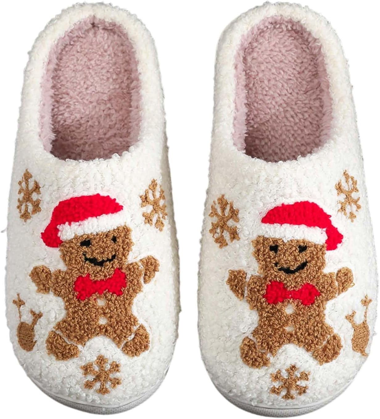 Snowman Slippers - Winter Plush Anti-Slip Home Shoes