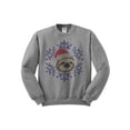 thumbnail image 1 of Christmas Sloth Crewneck Sweatshirt 2X-Large Grey, 1 of 1