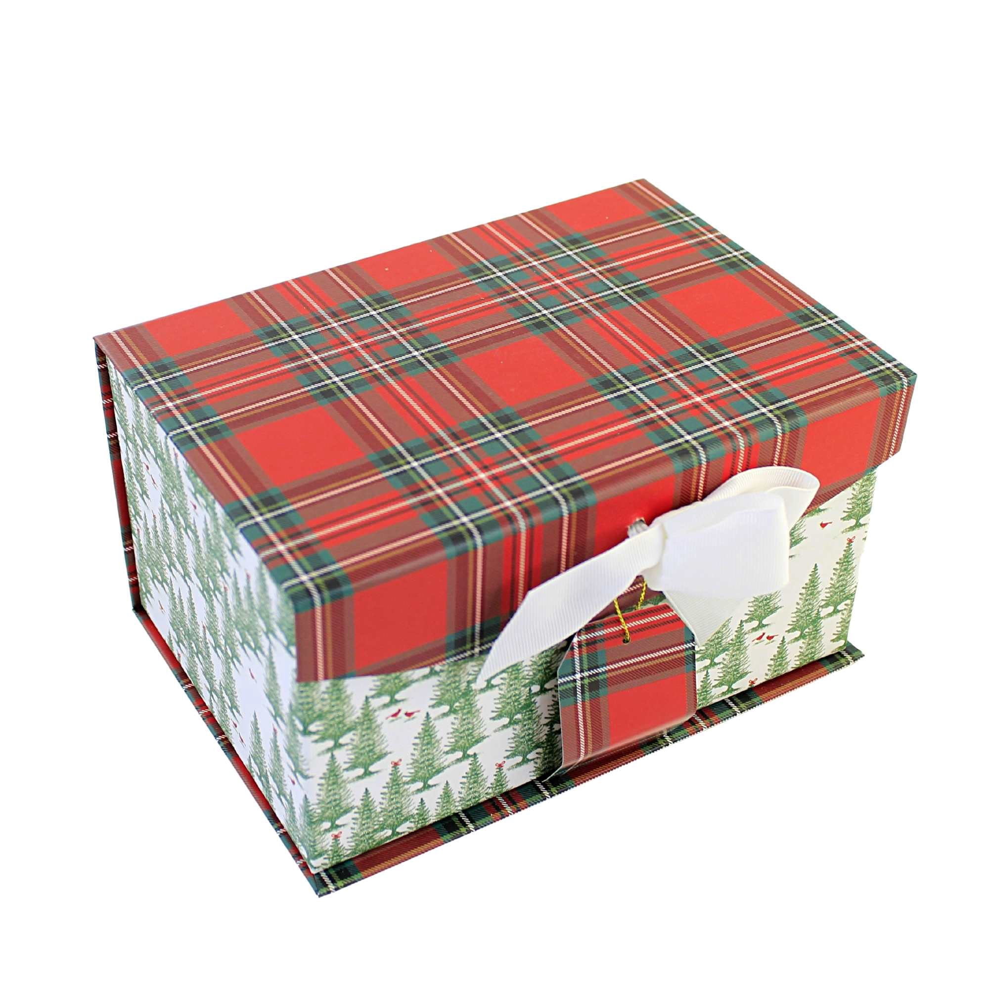 Christmas Sm Magnetic Closure Box. Rigid Christmas Decor Gift