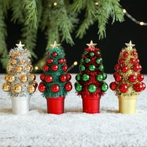Christmas Small Christmas Tree,Artificial Christmas Tree with Christmas Ornaments Christmas Ball,Tabletop Christmas Tree for Christmas Decorations Home Room Party Winter Indoor Outdoor