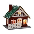 thumbnail image 1 of Christmas Small House Decoration, Christmas Ornaments, PVC Resin Small Decorative House, Multicolor Durable Christmas Tabletop Ornament for Living Room Bedroom Office Festive Home Decor, 1 of 7