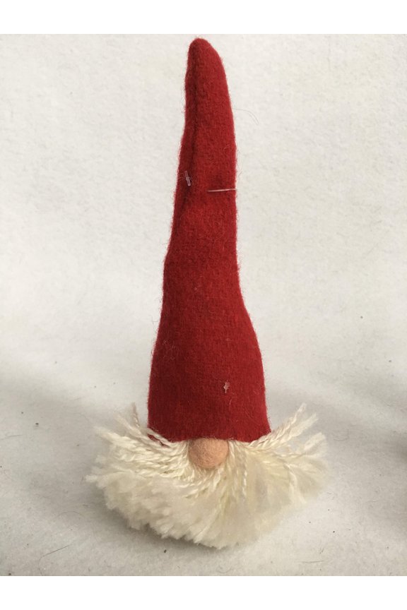 Christmas Small Santa Gnome Face with Red Felt or Knitted Hat