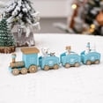 thumbnail image 1 of Christmas Small Train, Painted Wooden Train Decoration for Christmas Parties, Mini Train Christmas Party Decoration, 1 of 7