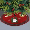 thumbnail image 1 of Christmas Small Tree Skirt, 36 Inch Tree Mat with Snowflake Printed - Holiday Tree Decor Brushed Fabric Reusable Christmas Base Cover for Christmas Tree, 1 of 7