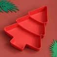 thumbnail image 1 of Christmas Snack Tray under $5! Cagogo Christmas Tree Shaped Snack Tray, 3 Compartment Serving Tray, Holiday Party Snack Plate, Candy Nut Fruit Serving Platter, Christmas Table Decor for Parties, 1 of 9