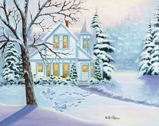 Christmas Snow Angels Canvas Art - Julie Peterson (24 x 30)