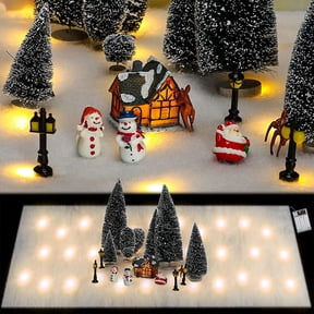 Lighted Snow Table Runner, Illuminated Blanket of Artificial Snow for ...