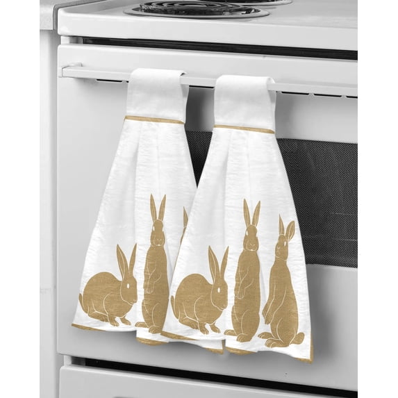 Christmas Snow Christmas Tree Hand Towels Microfiber Hanging Cloth Quick Dry Cleaning Cloth Xmas Kitchen Towel