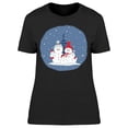 thumbnail image 1 of Christmas Snow Family T-Shirt Women -Image by Shutterstock, Female Large, 1 of 2