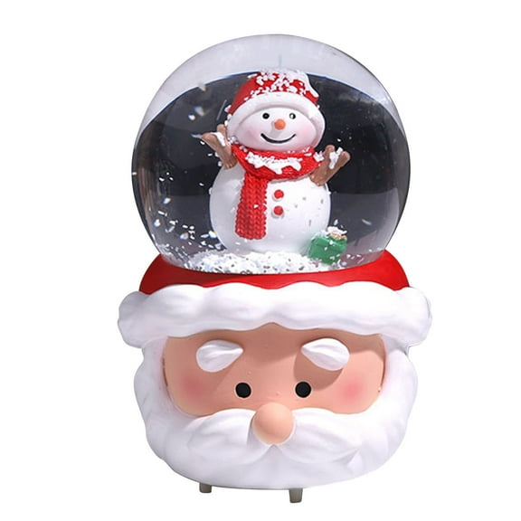 Christmas Snow Globe Colorful Lighting Home Decoration Night Light Decor For Family Friends
