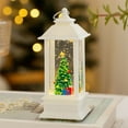 thumbnail image 1 of Christmas Snow Globe Decoration, Glitter Snow Globe Lantern, Battery Powered Lighted Decor for Home, Tabletop, 1 of 6