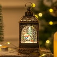 thumbnail image 1 of Christmas Snow Globe Lantern Christmas Decorations, Xmas Gifts Christmas Vintage Home Decor Indoor, Christmas Sparkling Lantern, Holiday Party Gift, 1 of 6