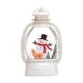 thumbnail image 1 of Christmas Snow Globe Lantern Glittering Winter Santa Claus Scene Lighted Water Globe Lantern White Santa Claus for Christmas Decorations and Gifts, 1 of 6