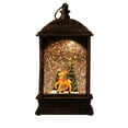 thumbnail image 1 of Christmas Snow Globe Lantern with Reindeer Scene Battery Operated Decorative Light for Holiday Home Table Mantel Centerpiece Indoor Decoration, 1 of 2