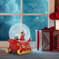 thumbnail image 1 of Christmas Snow Globe Santa Claus Snow Globe,Decorations Non-Glowing Music Crystal Ball Glass Ball Christmas Decoration Ornaments Snow Water Ball (Santa Claus-A), 1 of 2