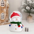thumbnail image 1 of Christmas Snow Globe with Santa and Dinosaur, 3.9x3.9x5.1 Inch LED Light-Up, Battery Operated Holiday Decoration – Festive and Fun for Holiday Décor and Gifts, 1 of 6