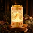 thumbnail image 1 of Christmas Snow Globes Lantern Tabletop Decor, Button Batteries Operated Winter Village Scene Snow Globes, Christmas Decorations, 1 of 8