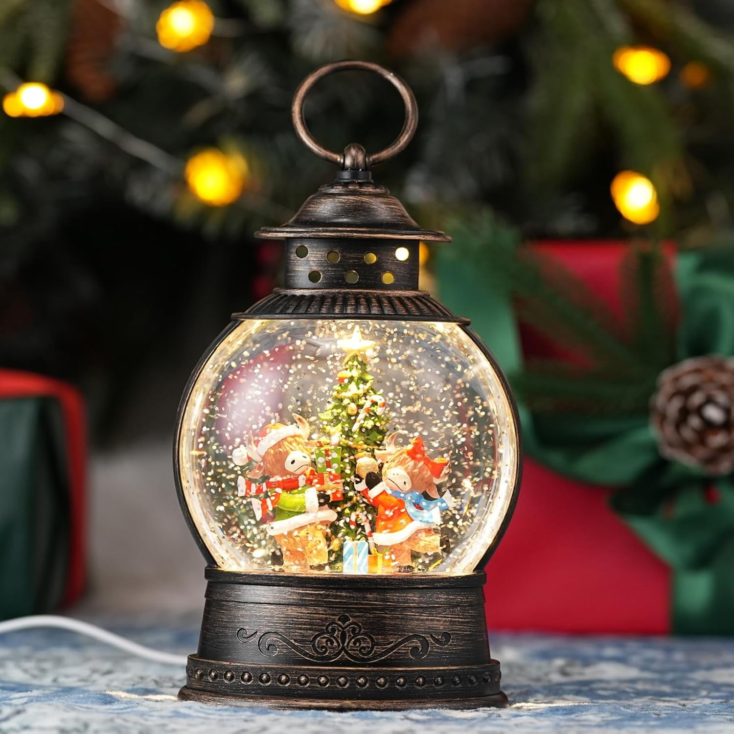Christmas Snow Globe Lanternnull