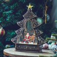 thumbnail image 1 of Christmas Snow Lantern with Music, Battery Operated Lighted Swirling Glitter Water Lantern with Timer for Christmas Home Decoration, Black Santa, 1 of 7