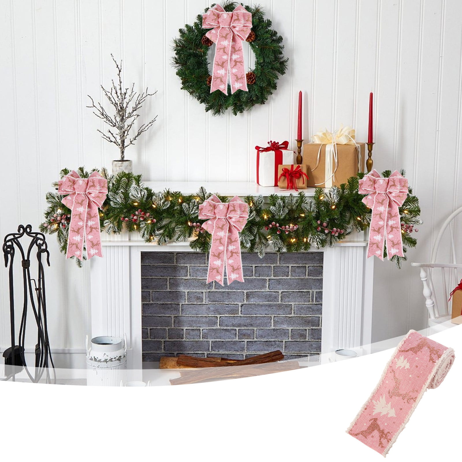 Christmas Snow Ribbon Car Christmas Tree Holiday Decoration Ribbon Gift ...